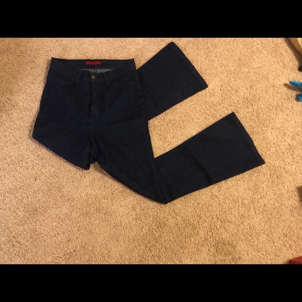 Dark denim bells